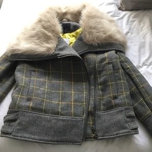 Pea coat with Faux fur